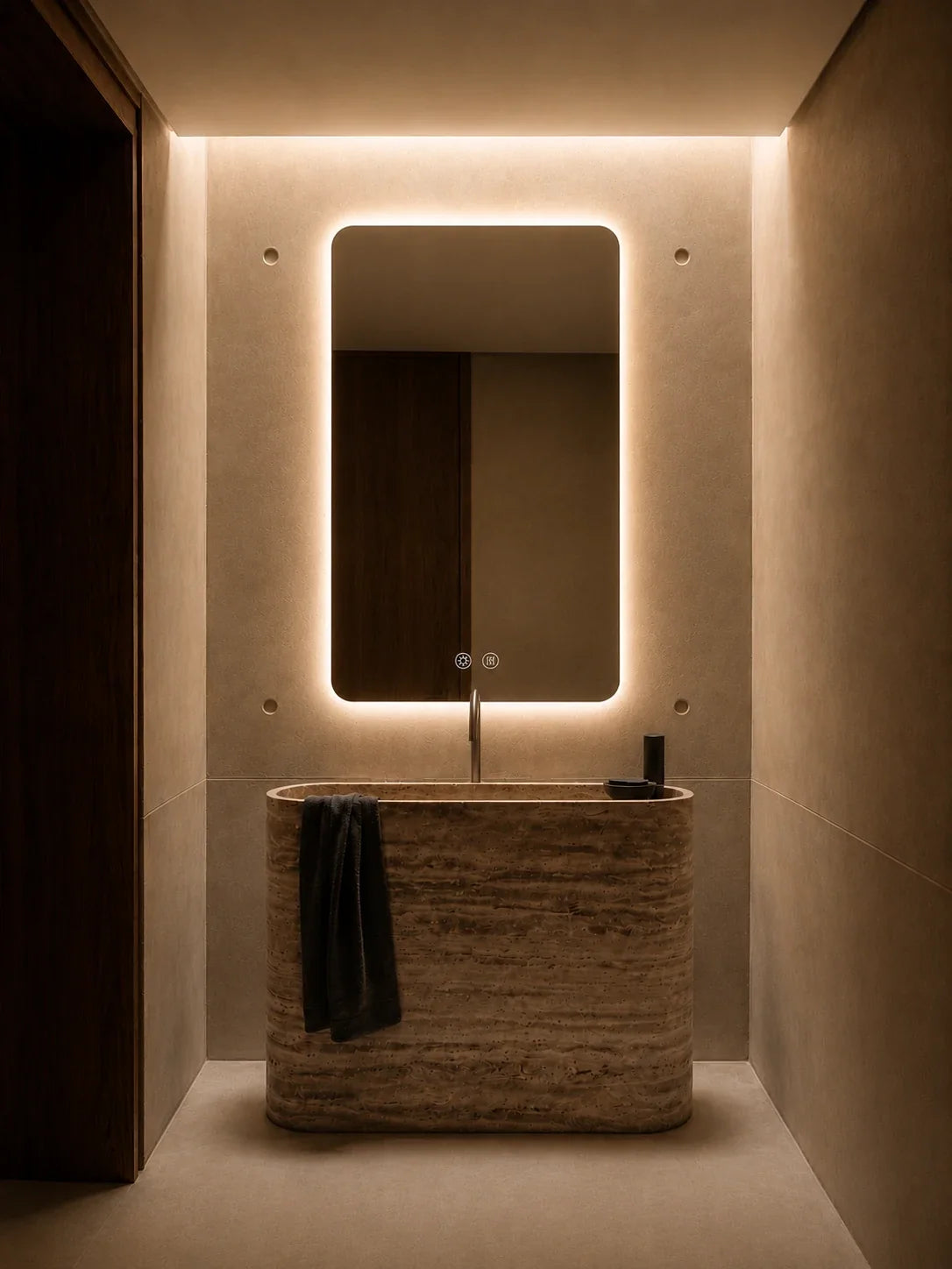 GlowZen Backlit LED mirror by Artessa — LED mirror price India