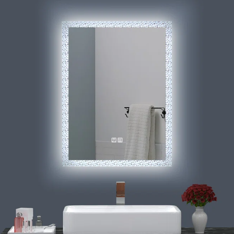 Radiate LED Front & Backlit Mirror with Defogger, Triple-LED Colours & Memory Function