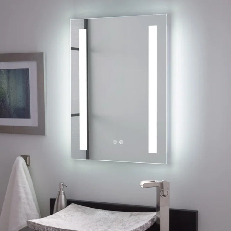 BeamBliss LED Front & Backlit Mirror with Defogger, Triple-LED Colours & Memory Function