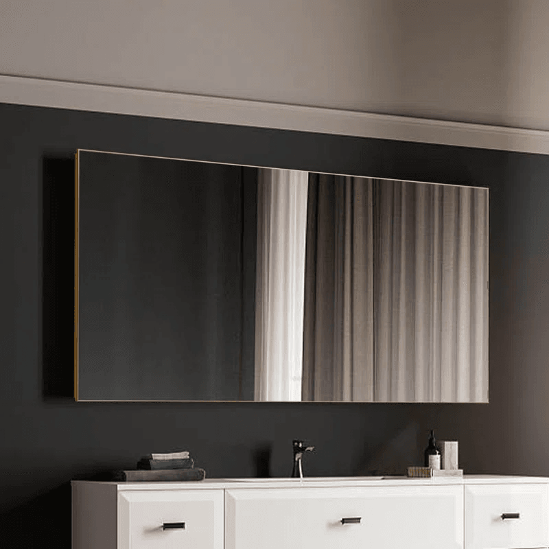 Lumevo Aluminium Frame LED Backlit Mirror with Defogger, Triple-LED Colours & Memory Function